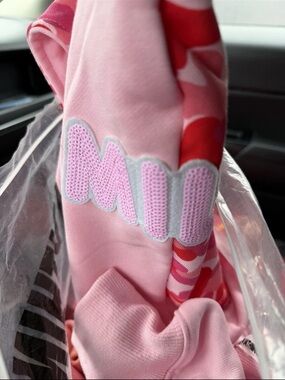 Bape Pink Milo Cam Logo Hoodie women’s size L zip up